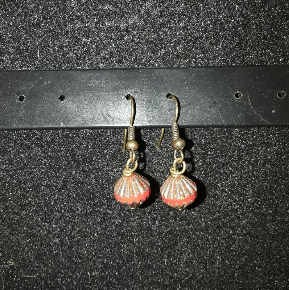 COPY - Vintage Czech glass beads earrings
